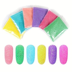 10g Sparkling Sugar Nail Glitter for DIY Nail Art Candy Coat Effect