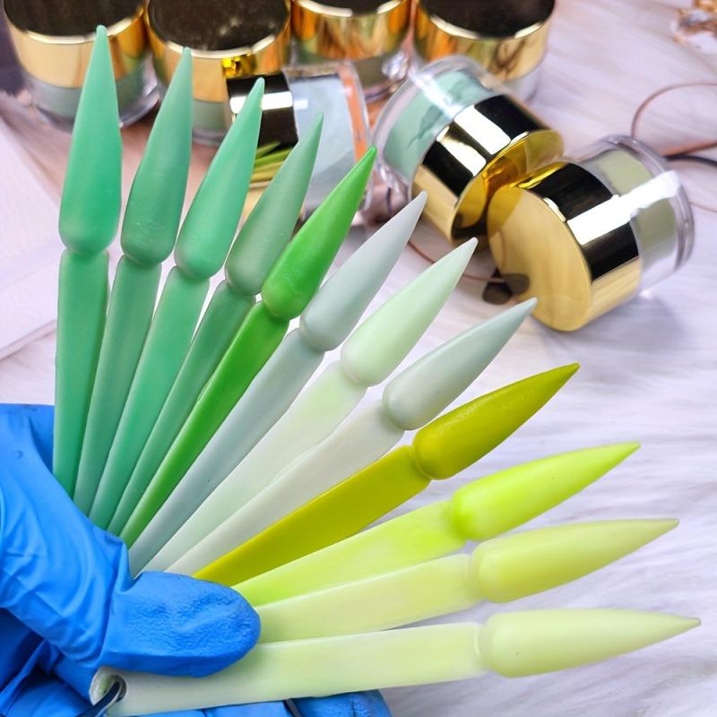 20g Green Acrylic Powder Nail Dipping Powder French Nail Art For Women