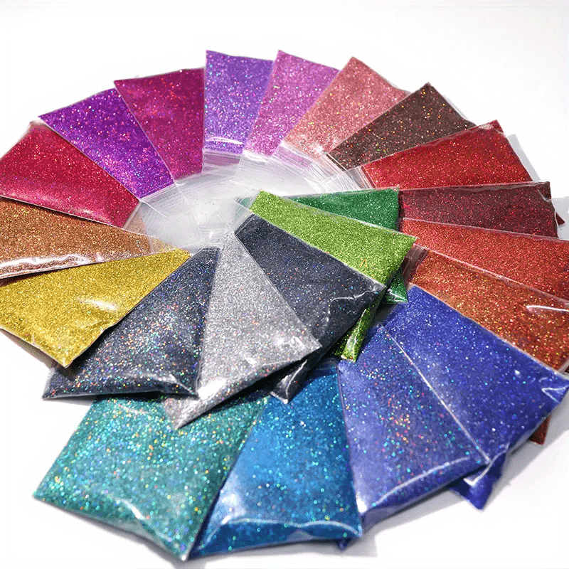 22 Colors Nail Glitter Powder Shining Sugar Effect Glitter Dust Sand Powder