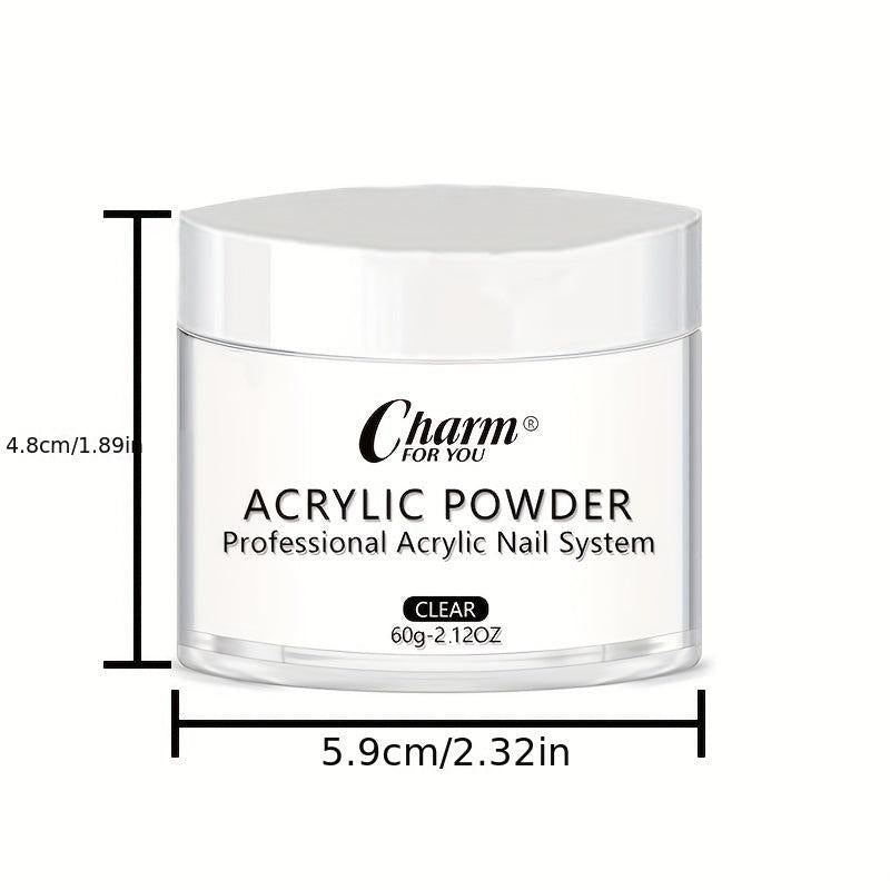 60g Acrylic Nail Powder for 3D Nail Manicure Extension - Clear Pink