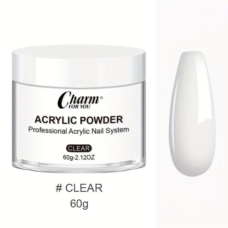 60g Acrylic Nail Powder for 3D Nail Manicure Extension - Clear Pink