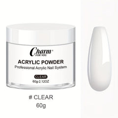 60g Acrylic Nail Powder for 3D Nail Manicure Extension - Clear Pink