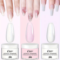 60g Acrylic Nail Powder for 3D Nail Manicure Extension - Clear Pink