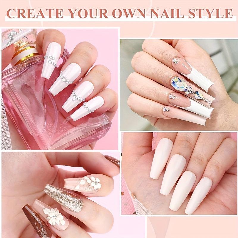 60g Acrylic Nail Powder for 3D Nail Manicure Extension - Clear Pink