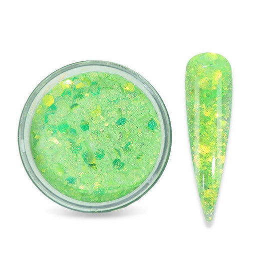 15g Glitter Acrylic Powder with Sequins for Nail Art - Sparkling Decoration