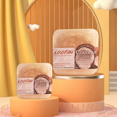 Coconut Milk Loofah Essential Soap for Deep Cleansing