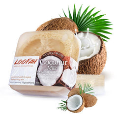 Coconut Milk Loofah Essential Soap for Deep Cleansing