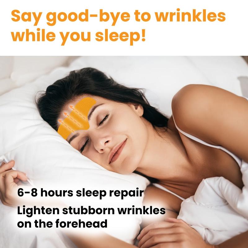 10pcs Forehead Wrinkle Patches Firming Skin Care Hydrolyzed Collagen