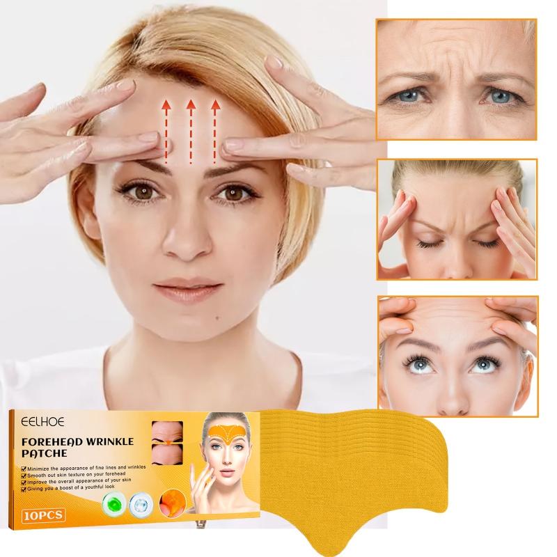 10pcs Forehead Wrinkle Patches Firming Skin Care Hydrolyzed Collagen
