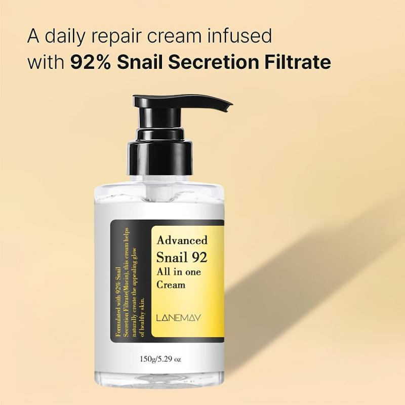 150ml Snail Mucin Moisturizer Cream & Repair Cream Bundle