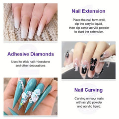 Acrylic Nail Kit with Liquid Monomer Set