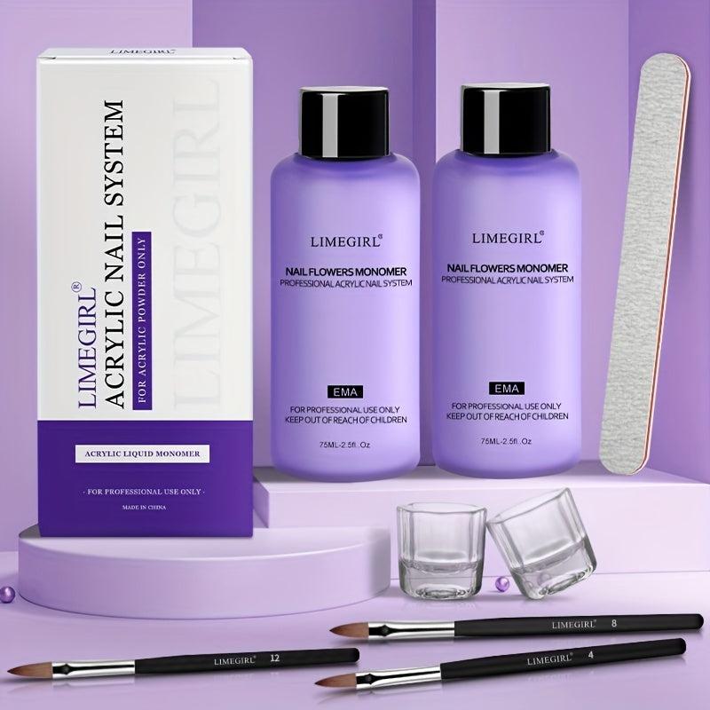 Acrylic Nail Kit with Liquid Monomer Set
