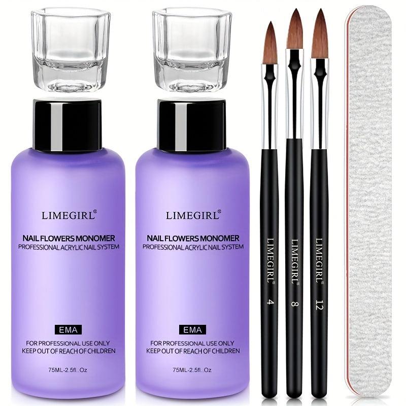 Acrylic Nail Kit with Liquid Monomer Set