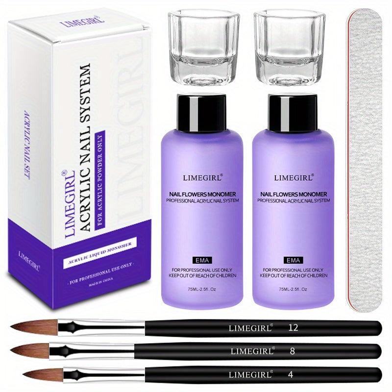 Acrylic Nail Kit with Liquid Monomer Set