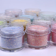 19 Colors Glitter Powder Sequins for Nail Art and Acrylic Nails