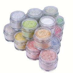19 Colors Glitter Powder Sequins for Nail Art and Acrylic Nails