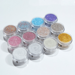 Nude Pink Red Glitter Dip Powder Nail Kit with Dip Liquids Set