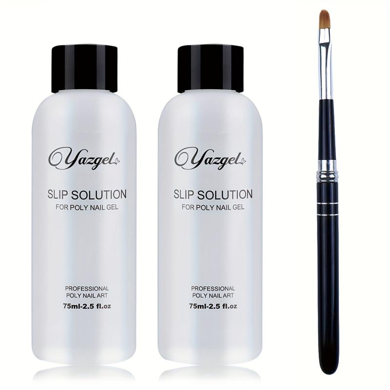 Poly Gel Slip Solution 150ml Kit Nail Extension Liquid Solution Anti stick