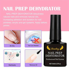 Acrylic Nail Kit with Powder, Liquid Monomer, Brush, Primer, Dehydrator
