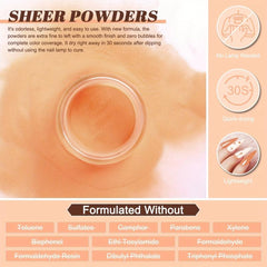20 Pcs Dip Powder Nail Kit Starter 16 Colors Dipping Powder Liquid Set