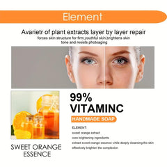 Orange Vitamin C Soap for Face Body