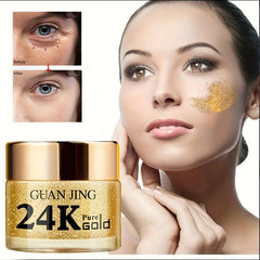 24K Serum Eye Cream Hyaluronic Peptide Collagen Anti-Wrinkle Dark Circles Creme