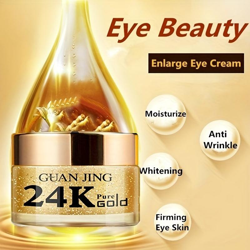24K Serum Eye Cream Hyaluronic Peptide Collagen Anti-Wrinkle Dark Circles Creme