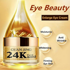 24K Serum Eye Cream Hyaluronic Peptide Collagen Anti-Wrinkle Dark Circles Creme