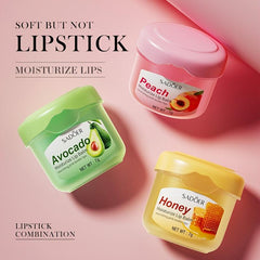 Honey Avocado Peach Lip Balm Long Lasting Moisture