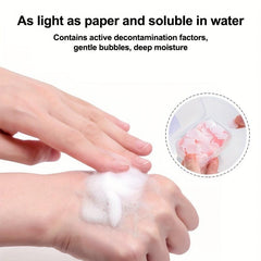 600 Pcs Disposable Paper Soap Cleaning Hand Bath Toiletry Soap Sheets