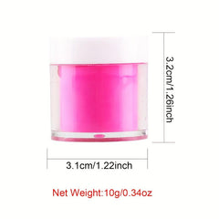 Pink Acrylic Nail Powder Kit for Extensions & 3D Nail Art