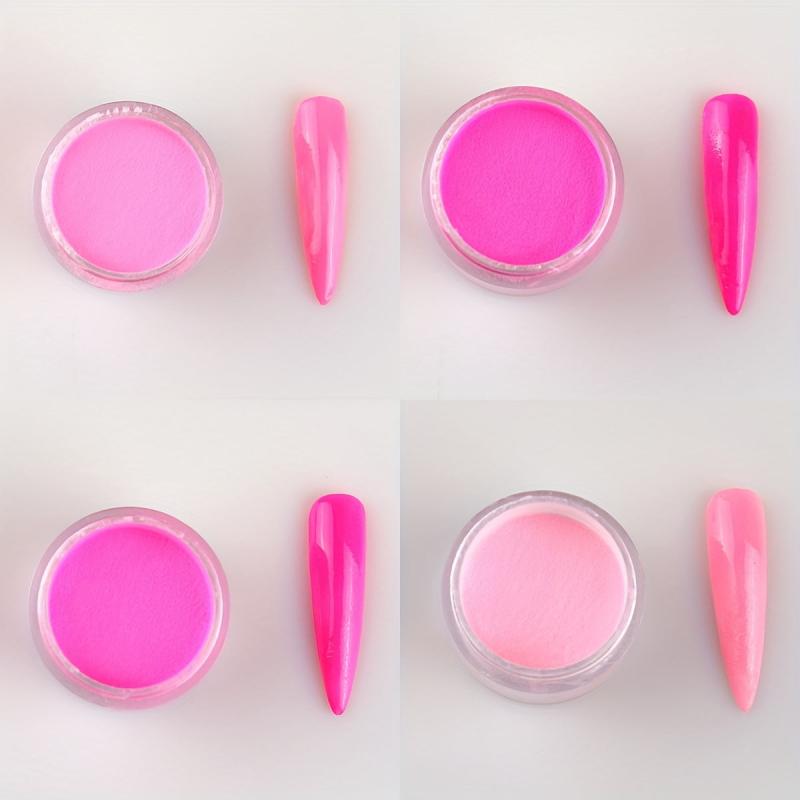 Pink Acrylic Nail Powder Kit for Extensions & 3D Nail Art