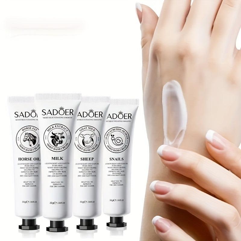 Hydrating Goat Milk Hand Cream for Skin Rejuvenation