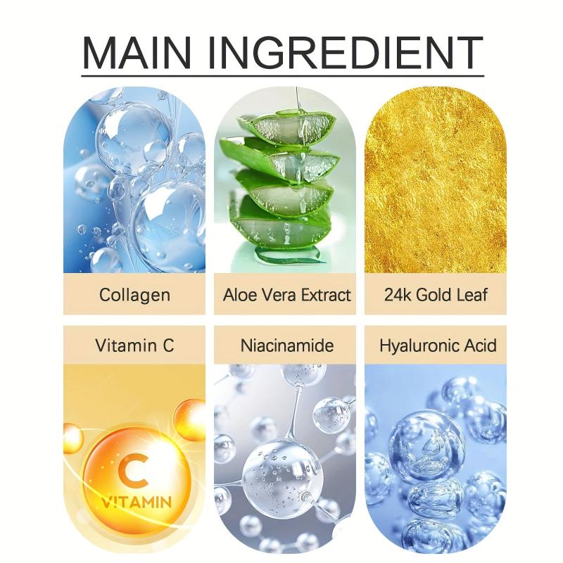 24k Golden Eye Mask Hydrating Moisturizing - Dark Circles Firming Eye Skin Mask