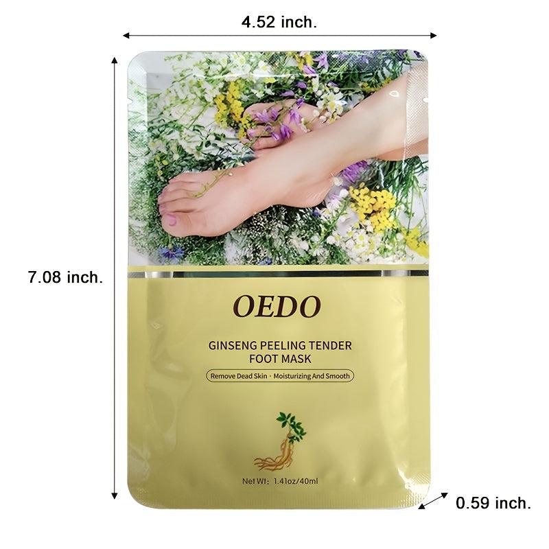 Ginseng Foot Mask Exfoliating & Moisturizing Soft Feet Safe & Effective