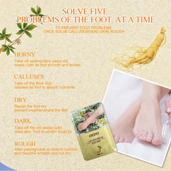 Ginseng Foot Mask Exfoliating & Moisturizing Soft Feet Safe & Effective