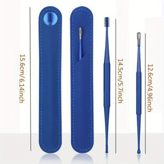 360 Rotation Ear Cleaner Set Reusable Double Headed Ear Wax Removal Tool Kit