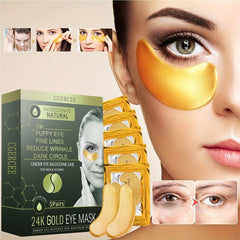 10 Pairs 24k Golden Eye Mask Hydrating Moisturizing for Dark Circles