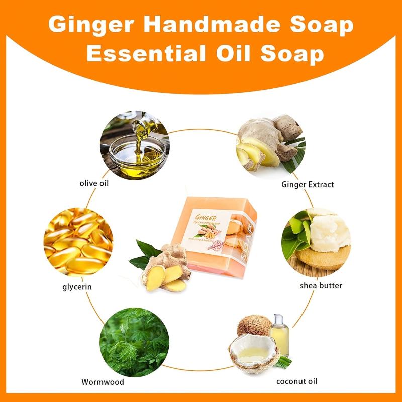 Organic Ginger Soap Natural Vegan Soap For Smooth Skin