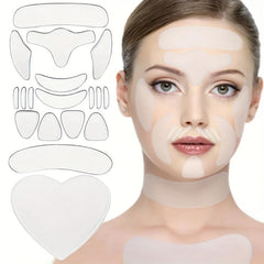 18PCS Silicone Wrinkle Diminishing Patch Skin Care Sticker Pad Suit