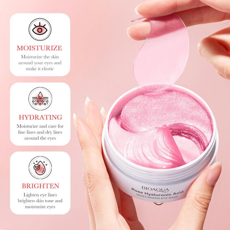 Rose & Hyaluronic Acid Eye Mask - Dark Circles and Fine Lines Remover