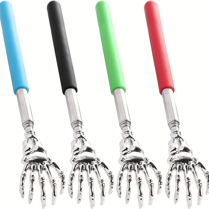 Stainless Steel Extendable Back Scratcher Telescopic Rubber Handle