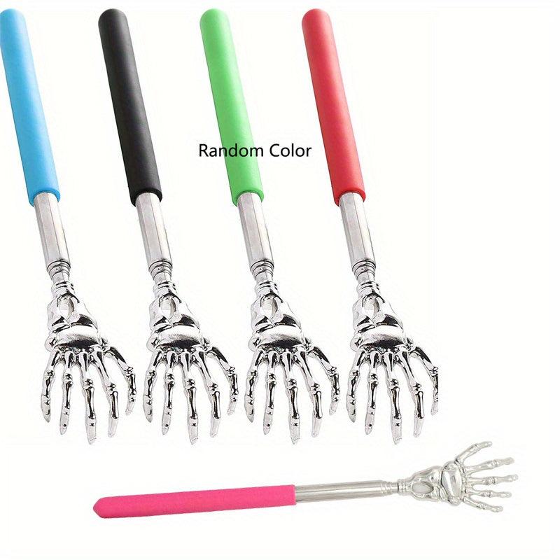 Stainless Steel Extendable Back Scratcher Telescopic Rubber Handle