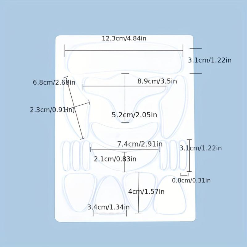 18pcs Transparent Silicone Anti Wrinkle Patches for Face and Neck