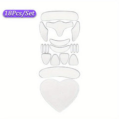 18pcs Transparent Silicone Anti Wrinkle Patches for Face and Neck