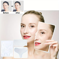 18Pcs Silicone Fade Fine Line On Face Neck Chest Sticker Set
