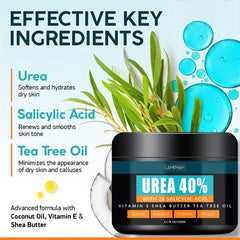 120ml Urea Cream 40% Strength Foot Lotion - Dry Cracked Feet