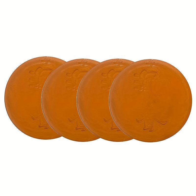 4 Packs Natural Sandalwood Soap for Skin Cleansing