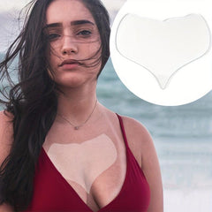 Peach Shaped Silicone Smooth Wrinkle Breast Patch Reusable Wrinkle Care