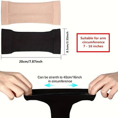 Arm Sleeves Elastic Upper Arm Compression Wraps for Women Weight Loss
